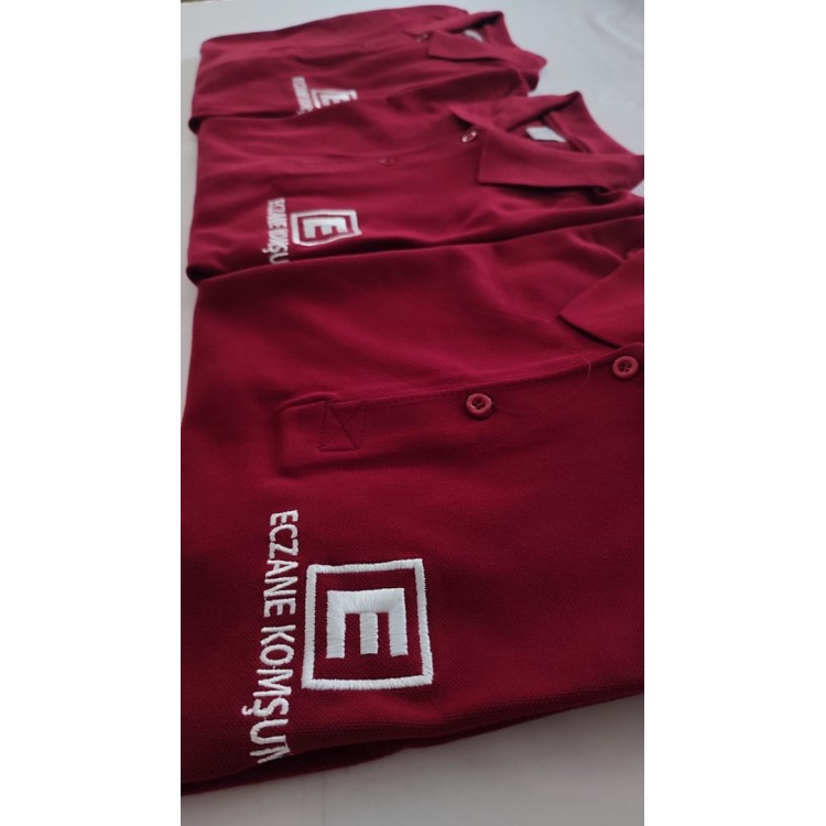 Polo Yaka T-shirt Bordo