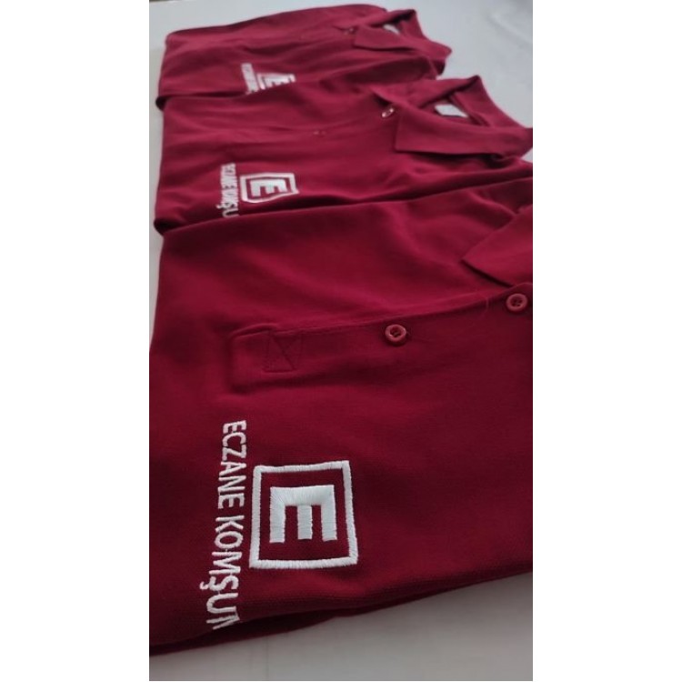 Polo Yaka T-shirt Bordo
