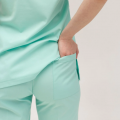 Likralı Hemşire Doktor Forması Mint Yeşili Unisex