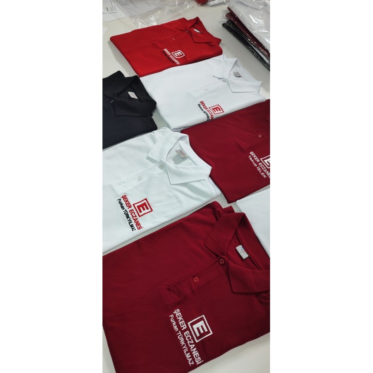 Eczacı T-shirt Bordo Uzun Kol Unisex