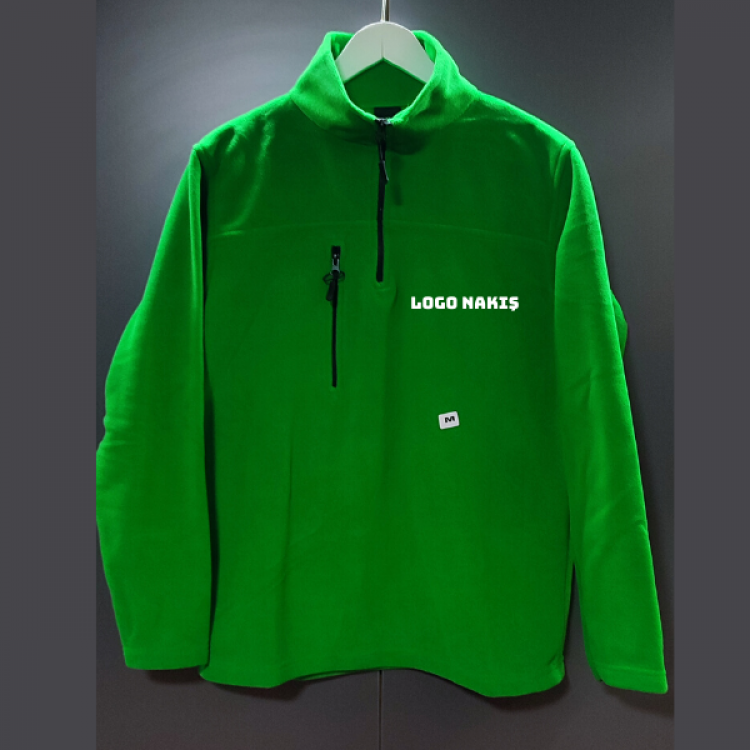 Yarım Fermuarlı Açık Yeşil Unisex