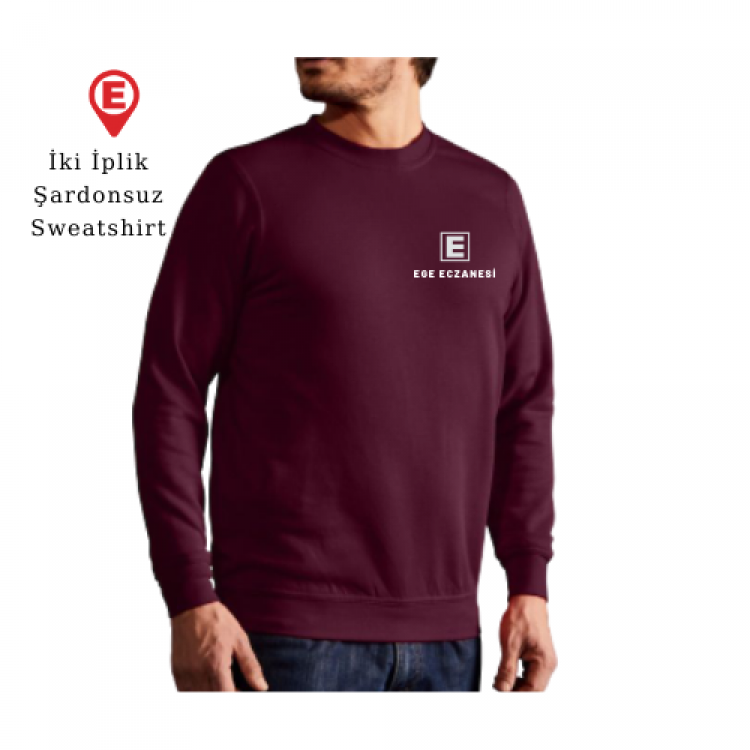 Eczacı Sweatshirt Bordo Unisex