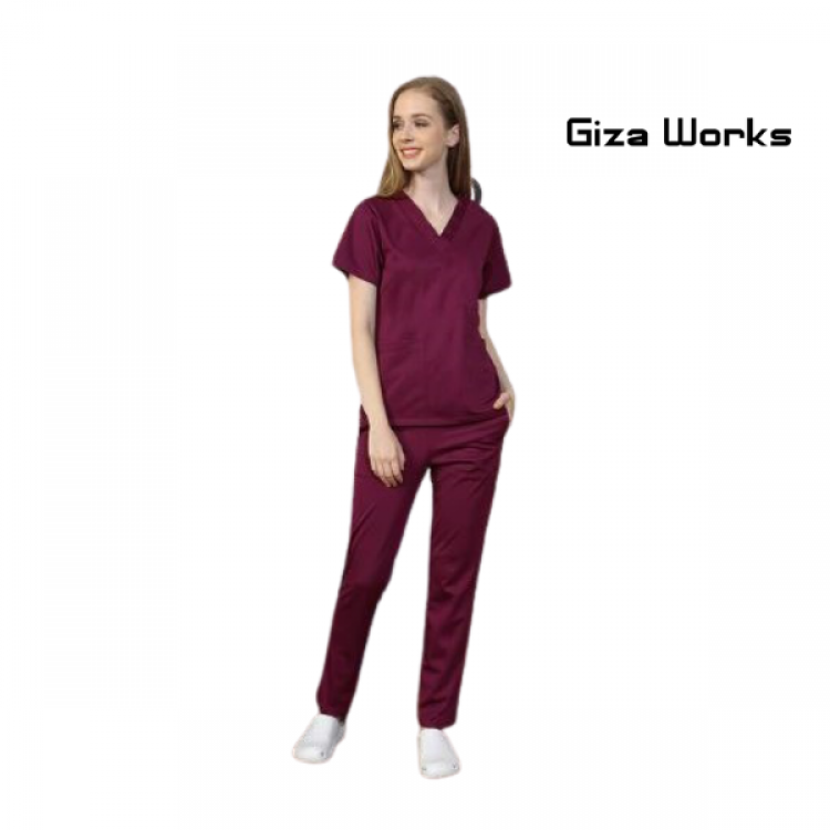 Hemşire Forması Bordo