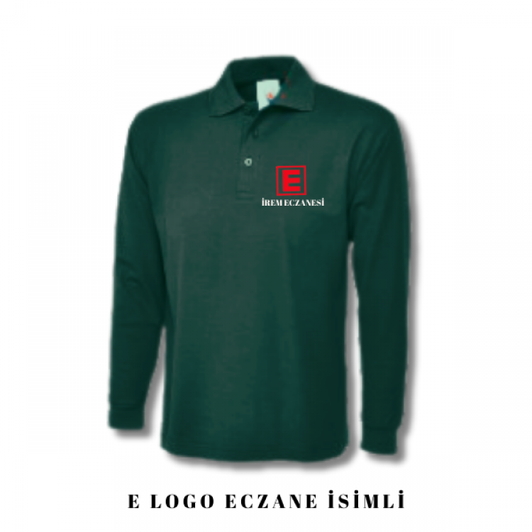 Eczacı T-shirt Yeşil Uzun Kol Unisex
