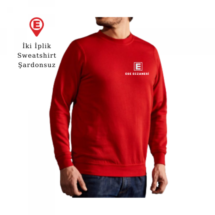 Eczacı Sweatshirt Kırmızı Unisex