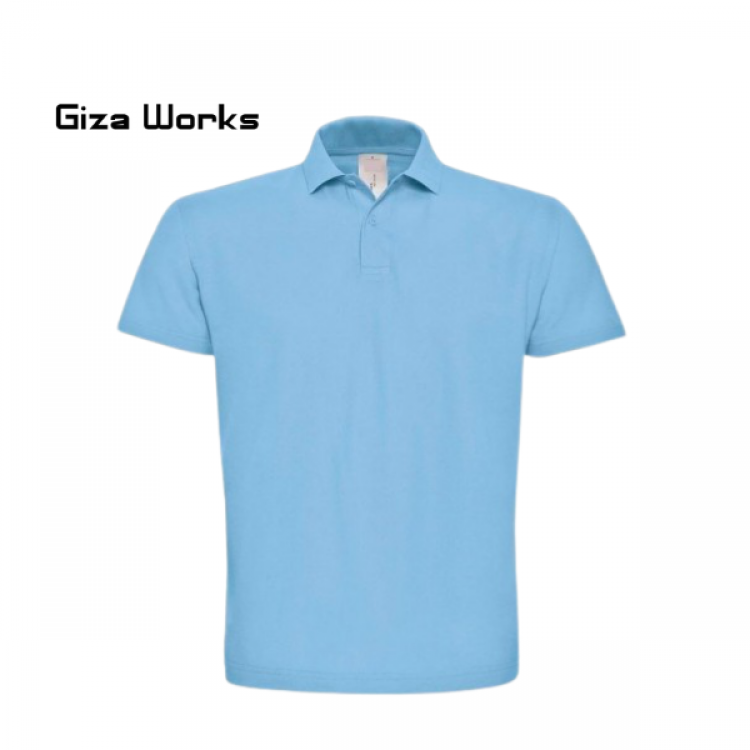 Polo Yaka T-shirt Buz Mavi