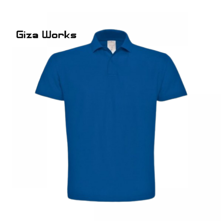 Polo Yaka T-shirt Saks Mavi
