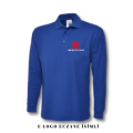 Eczacı T-shirt Mavi Uzun Kol Unisex